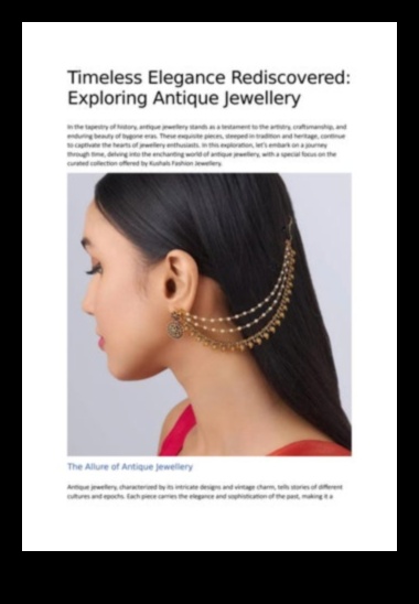 Burvīgi novecojis: antīko juvelierizstrādājumu ilgstošais skaistums