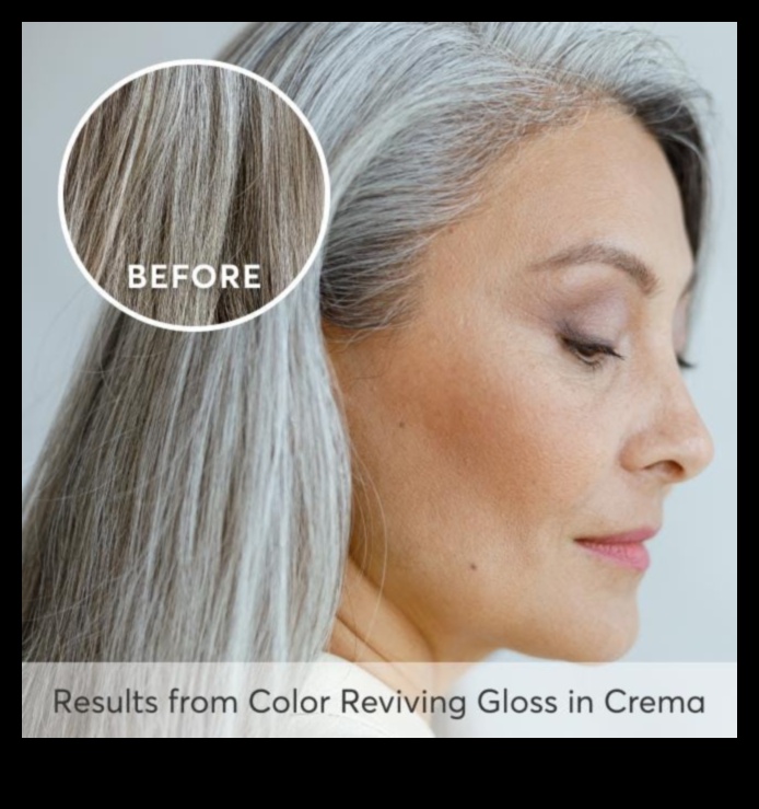 Graciozi apskaujiet savus sudrabotos matus, pārejot uz pelēkumu 3 Pāreja uz pelēku: gracioza un eleganta sudraba matu krāsa